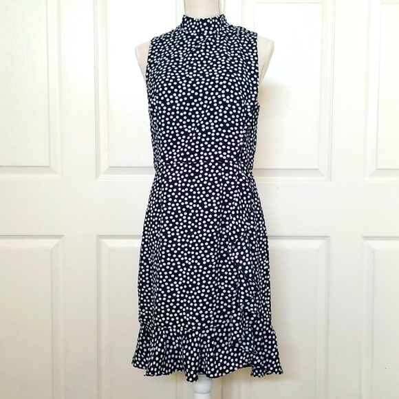 Betsey Johnson Dresses & Skirts - Betsy Johnson | Navy and White Polkadot Dress